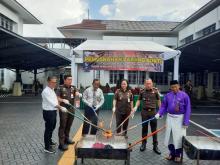 Kejari Tanjungpinang Musnahkan Barang Bukti Narkotika dan Oharda dari 24 Perkara