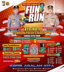 Polres Karimun Gelar Fun Run 2024 Meriahkan HUT Lantas, Hadiah Jutaan Rupiah untuk Pemenang
