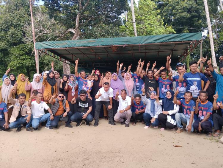 Dukung Penuh Nizar-Novrizal di Pilkada Lingga, Warga Dusun Penarik Sampaikan Aspirasi Infrastruktur