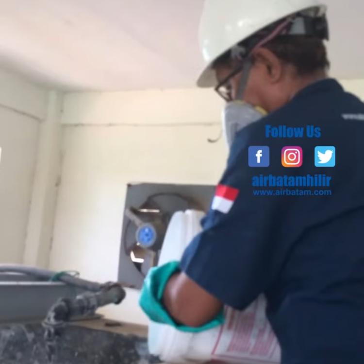 Air Batam Hilir Lakukan Klorinasi untuk Menjaga Kualitas Air Bersih