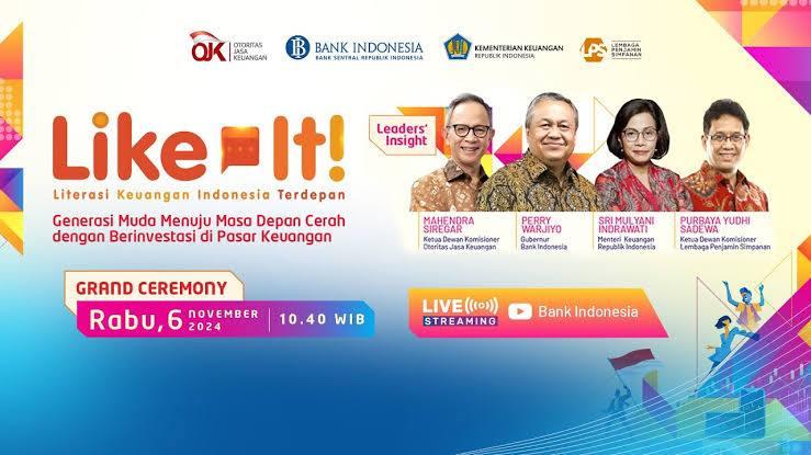 Kemenkeu Bersama BI, OJK, dan LPS Gelar Like-It! 2024, Dorong Generasi Muda Cerdas Finansial