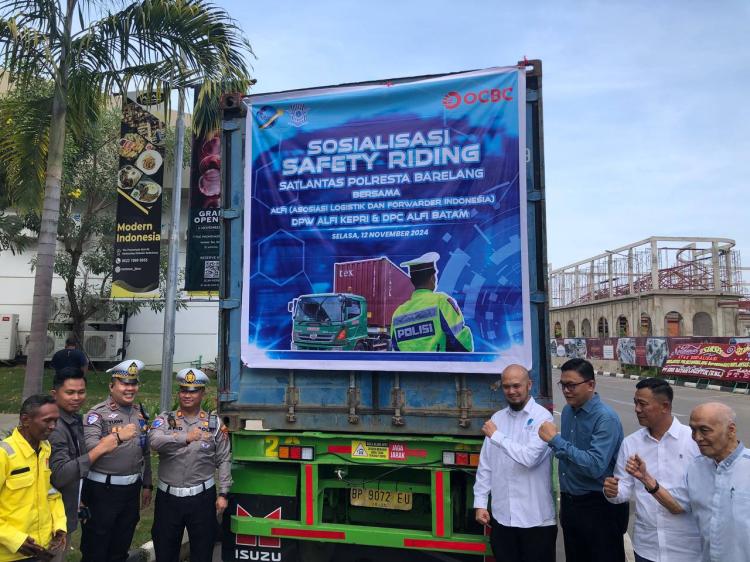 Angka Lakalantas Angkutan Darat Tinggi, ALFI Bersama Satlantas Sosialisasikan Safety Riding
