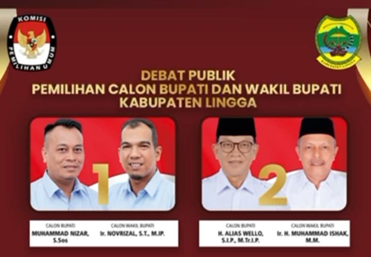 Jangan Lewatkan Debat Pilkada Lingga 2024, Live di TV Lokal dan YouTube KPU Lingga