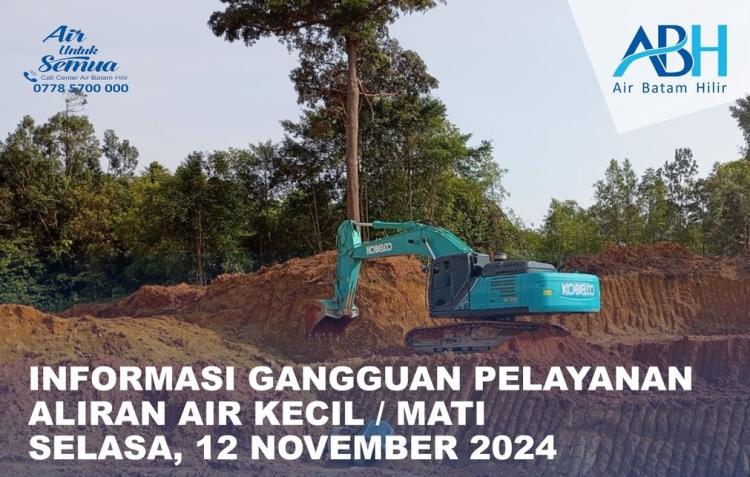 Perbaikan Kebocoran Pipa di Simphony Land, Suplai Air Beberapa Wilayah di Batam Terganggu