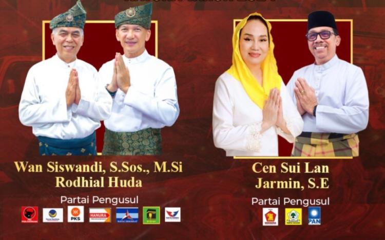Wan Siswandi - Rodhial vs Cen Sui Lan - Jarmin, Debat Pilkada Natuna Siap Digelar 13 November 2024