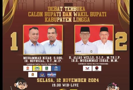 Saling Sindir Lewat Sastra: Lirik Lagu, Pantun, Puisi, dan Gurindam Penutup Pamungkas Debat Pilkada Lingga 2024