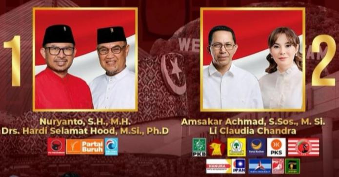 Survei Indikator: Amsakar-Li Claudia Unggul Telak di Pilkada Batam 2024