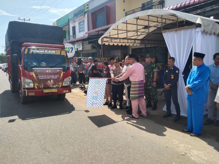 Distribusi Logistik Pilkada 2024 di Lingga Dimulai, Polisi Kawal Ketat