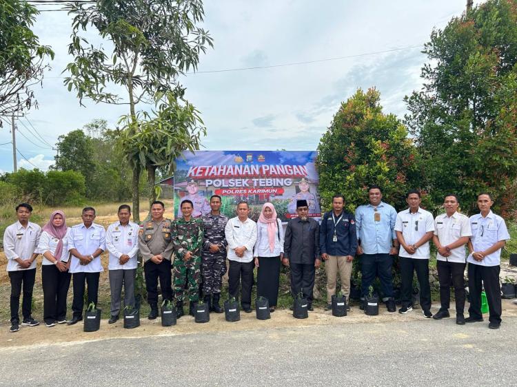 Polsek Tebing Luncurkan Gugus Tugas Polri untuk Dukung Ketahanan Pangan Nasional