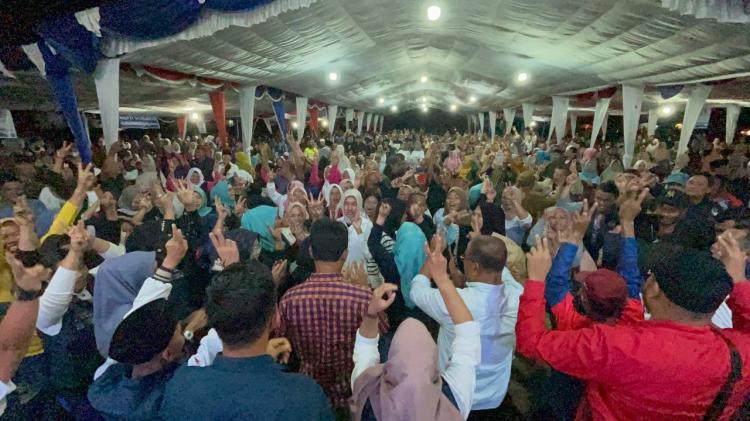 Kampanye Akbar Rudi-Rafiq di Karimun, Disambut Antusias Ribuan Warga