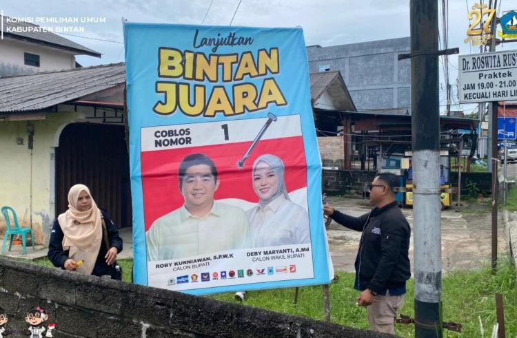Hasil Real Count KPU Pilkada Kabupaten Bintan: Roby-Deby Unggul Telak Lawan Kotak Kosong