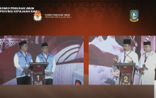 Pasangan Calon Gubernur dan Wakil Gubernur Kepri Nyaris Tak Saling Memanggil Nama Sepanjang Debat