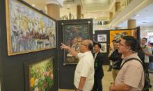 Semarak Hari Bakti, BP Batam Bareng Komunitas Kampung Seni Batam Gelar Pameran Lukisan