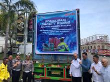 Angka Lakalantas Angkutan Darat Tinggi, ALFI Bersama Satlantas Sosialisasikan Safety Riding