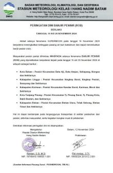 Waspada! BMKG Peringatkan Potensi Banjir Rob di Kepulauan Riau Akibat Supermoon 16 November 2024