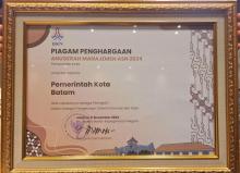 Pemko Batam Raih Penghargaan Terbaik Nasional dalam Anugerah Manajemen ASN 2024