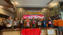 Polres Karimun Amankan 13 Pelaku Narkoba, Sita 432,15 Gram Sabu dari 9 Kasus