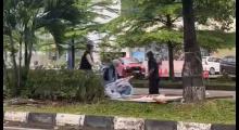 Masuki Masa Tenang, Panwascam dan KPU Batam Bongkar Alat Peraga Kampanye yang Masih Terpasang 