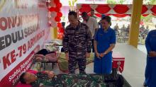 Hari Armada RI ke-79, Lanal Karimun Gelar Donor Darah dan Bagikan Sembako