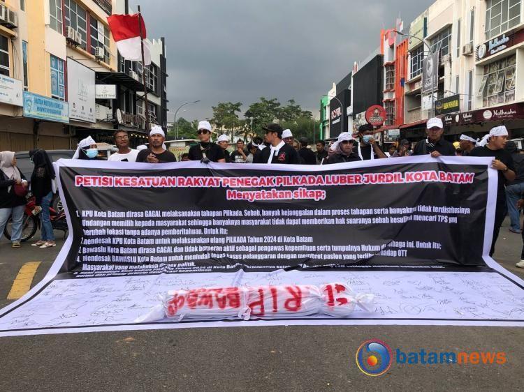 Deretan Tuntutan Aliansi Masyarakat Batam ke Bawaslu Terkait Pilwako 2024, Diantaranya Pilkada Ulang