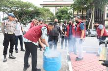Polda Kepri dan Bea Cukai Musnahkan 2,1 Kg Sabu, 5,5 Kg Ganja, dan 646 Butir Ekstasi