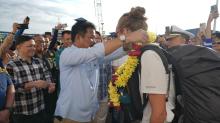 Ribuan Penumpang KM Kelud Tiba di Terminal Bintang 99 Persada