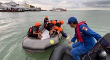KSOP Karimun Gelar Latihan Penyelamatan Orang Jatuh ke Laut