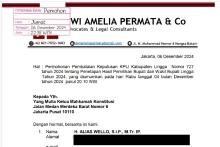 Tim Hukum Pasangan Alias Wello-Muhammad Ishak Lanjutkan Sengketa Pilkada Lingga di Mahkamah Konstitusi