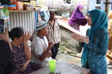 Ketua TP PKK Bintan Berikan Dukungan untuk Warga Terdampak Cuaca Ekstrem di Kampung Mentigi Laut