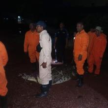 Patroli Terpadu Polsek Bulang, Memburu Buaya Lepas dari Kolam Penangkaran
