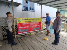 Waspada Buaya: Polsek Bulang Pasang Spanduk Imbauan di Lima Titik Strategis