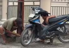 Dua Pria Diduga Hendak Curi Kabel Telekomunikasi di Sei Panas, Nyaris Dihakimi Massa