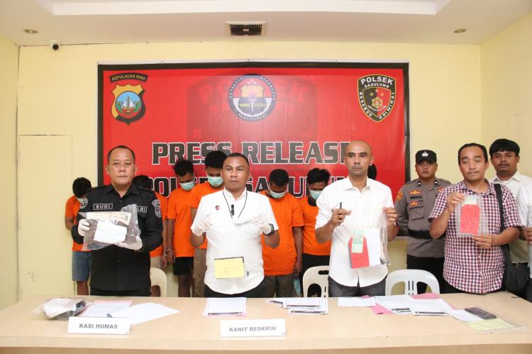 Jaringan Pencurian Kendaraan Bermotor di Batam Terungkap, Lima Pelaku Ditangkap
