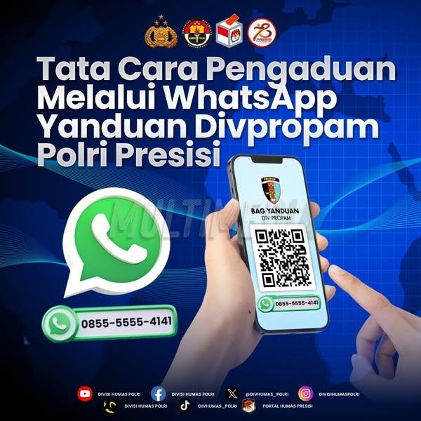 Cara Laporkan Pelanggaran Oknum Polisi via WhatsApp