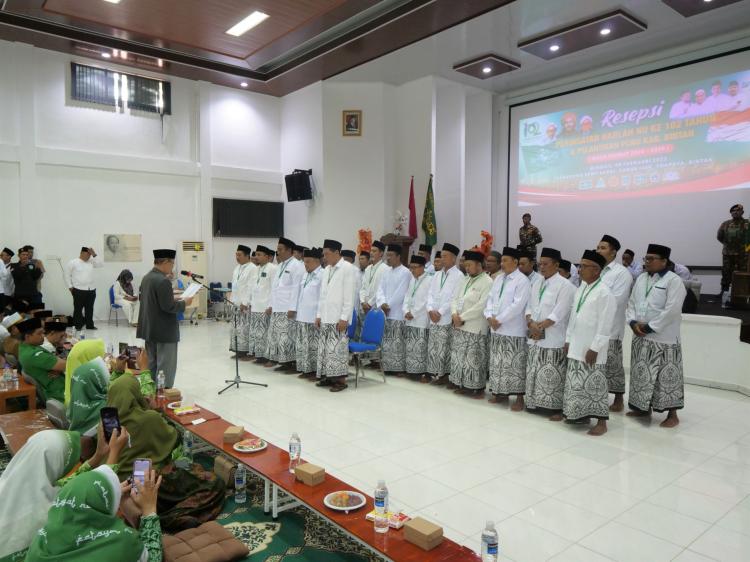 Roby Kurniawan Pimpin Harlah NU ke-101 dan Pelantikan Pengurus NU Bintan 2024-2029