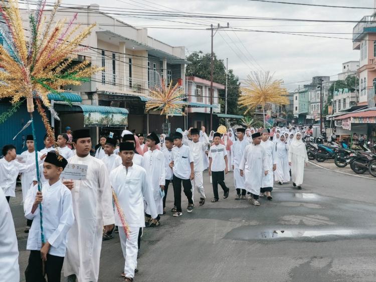 Sambut Ramadan, SIT Insan Cendikia dan Yayasan Melayu Cendikia Gelar Pawai Taaruf di Dabo Singkep