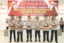 Kapolresta Barelang Pimpin Sertijab Kabagops dan Kasat Intelkam, Harapkan Pelayanan Semakin Optimal