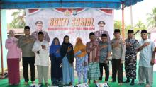 HUT Ke-20 Polda Kepri, Polres Lingga Salurkan Puluhan Paket Sembako untuk Warga KAT di Sungai Buluh