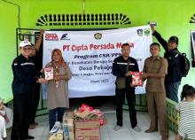 CSR PT CPM: Warga Pekajang di Lingga Dapat Bantuan Sembako, Pendidikan, dan Kesehatan