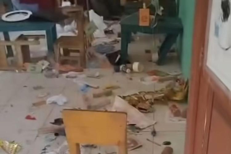 Ruang Kelas TK Negeri Pembina Pelalawan Dirusak OTK, Ditemukan Alat Isap Sabu dan Botol Miras