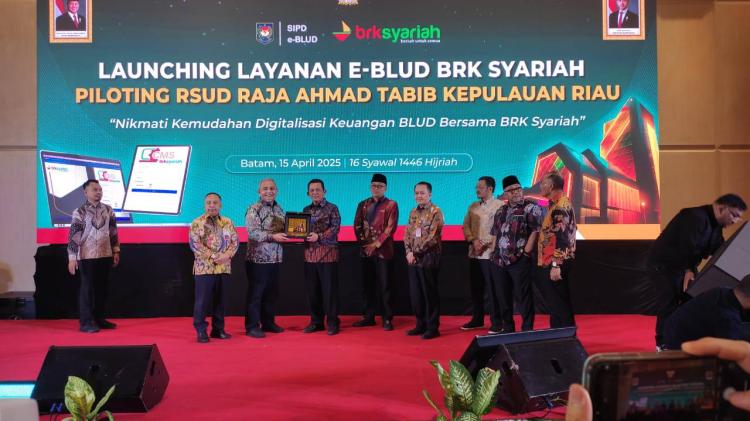 BRK Syariah Luncurkan Layanan E-BLUD, RSUD Raja Ahmad Tabib Jadi Pilot Project