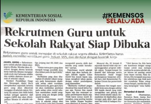 Sekolah Rakyat di Natuna & Tanjungpinang Dapat Anggaran Rp200 Miliar dari APBN  