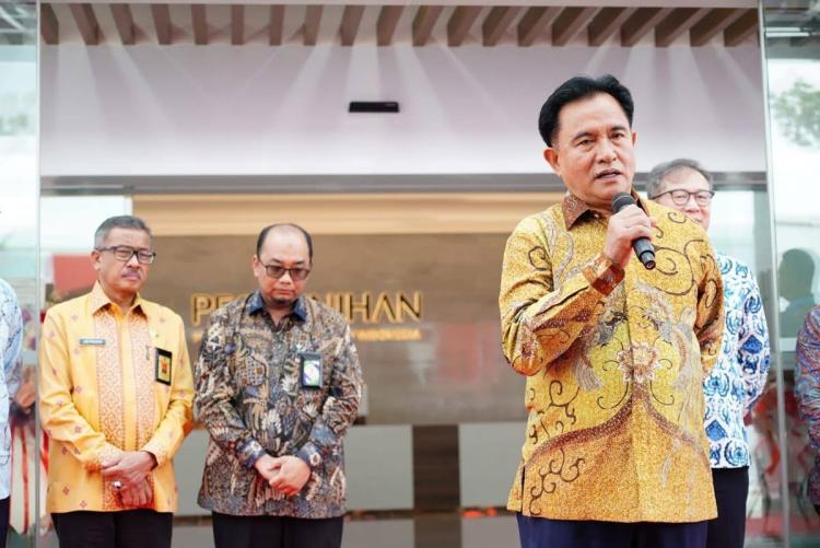 Menteri Yusril Resmikan PT Pegaunihan Technology di Batam, Dukung Penyerapan Tenaga Kerja Lokal