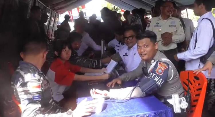 Lanal Tanjungbalai Karimun dan Inti Kepri Gelar Donor Darah, Wakil Bupati Rocky: Ini Bentuk Kepedulian Nyata