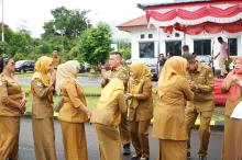 Pemkab Lingga Gelar Apel Perdana dan Halal Bihalal Pasca Idulfitri 1446 H