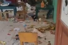 Ruang Kelas TK Negeri Pembina Pelalawan Dirusak OTK, Ditemukan Alat Isap Sabu dan Botol Miras