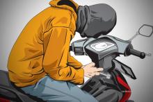 Motor Mahasiswi di Batam Digondol Maling di Dalam Kosan, Aksi Pelaku Terekam CCTV