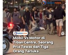Lampu Merah Diabaikan, 1 Orang Tewas dalam Kecelakaan Maut di Sekupang Batam