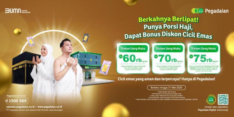 Pegadaian Hadirkan Promo Cicil Emas untuk Nasabah, Berikut Kode Promo dan Persyaratannya