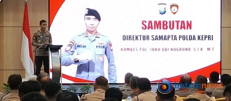 Tingkatkan Kemampuan Tipiring, 155 Anggota Dirsamapta Polda Kepri Ikuti Pelatihan